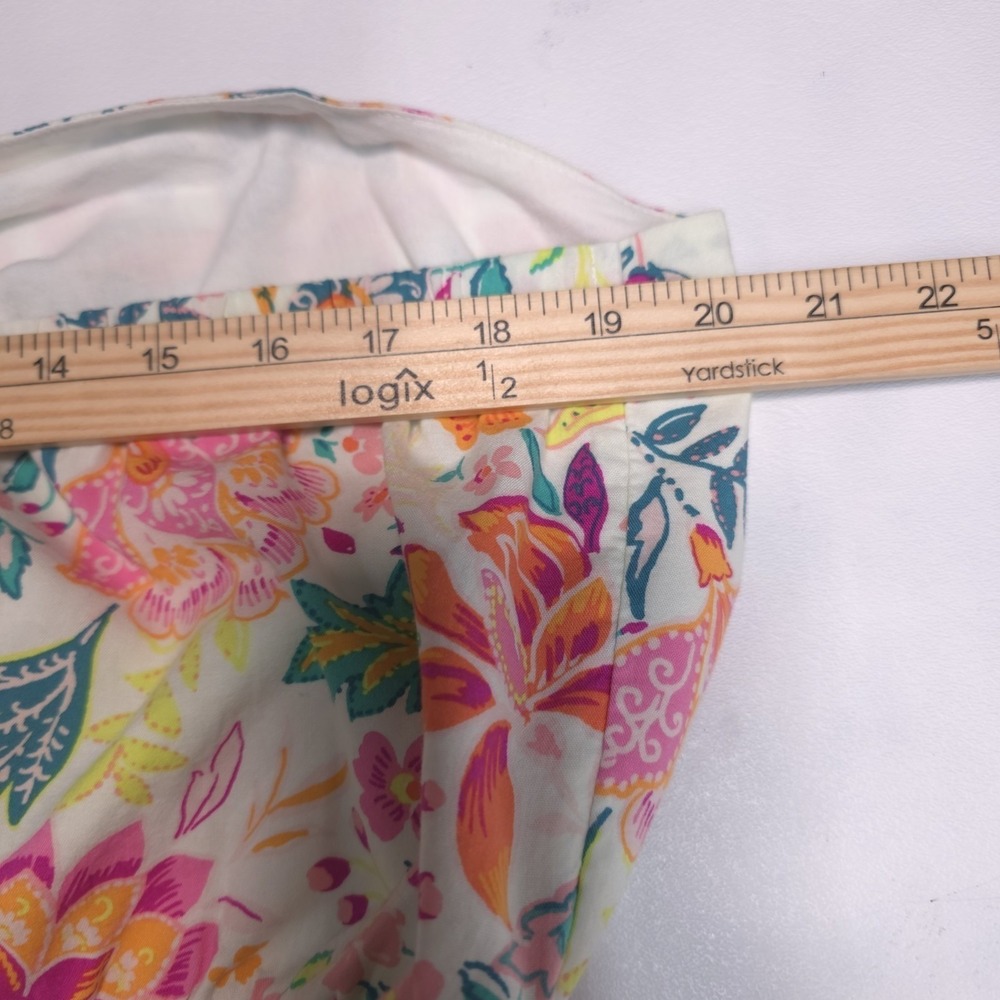 Old Navy XXL Floral Halter Neck Romper with Ring Detail Elastic Waist Multicolor - Picture 14 of 16